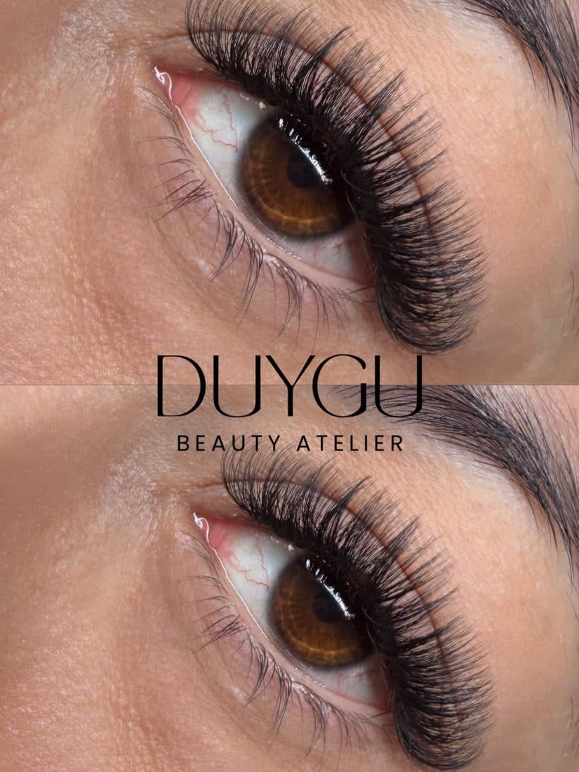 Wimpern Vorher-Nachher Vergleich